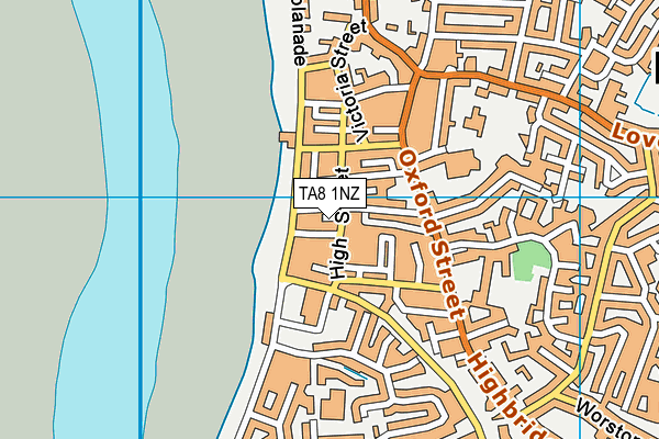 TA8 1NZ map - OS VectorMap District (Ordnance Survey) TA8 1NZ map - OS VectorMap District (Ordnance Survey)