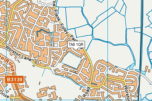 TA8 1QR map - OS VectorMap District (Ordnance Survey) TA8 1QR map - OS VectorMap District (Ordnance Survey)