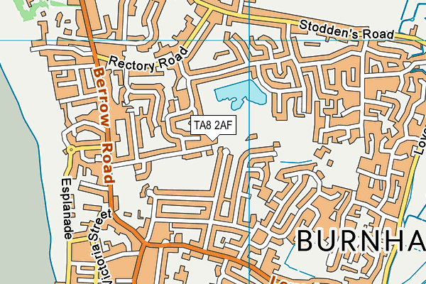 TA8 2AF map - OS VectorMap District (Ordnance Survey) TA8 2AF map - OS VectorMap District (Ordnance Survey)