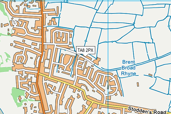 TA8 2PX map - OS VectorMap District (Ordnance Survey)