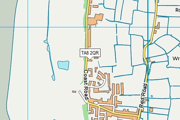 TA8 2QR map - OS VectorMap District (Ordnance Survey) TA8 2QR map - OS VectorMap District (Ordnance Survey)