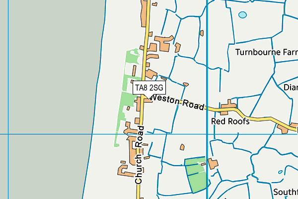 TA8 2SG map - OS VectorMap District (Ordnance Survey) TA8 2SG map - OS VectorMap District (Ordnance Survey)