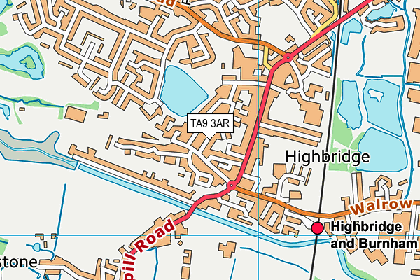 TA9 3AR map - OS VectorMap District (Ordnance Survey) TA9 3AR map - OS VectorMap District (Ordnance Survey)