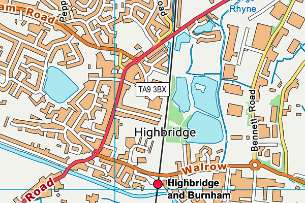 TA9 3BX map - OS VectorMap District (Ordnance Survey) TA9 3BX map - OS VectorMap District (Ordnance Survey)