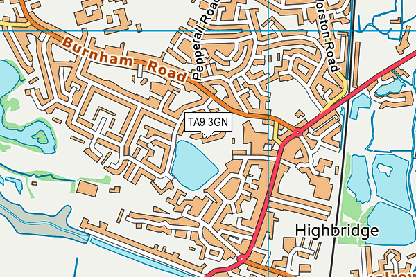 TA9 3GN map - OS VectorMap District (Ordnance Survey) TA9 3GN map - OS VectorMap District (Ordnance Survey)