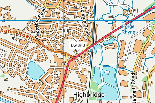 TA9 3HU map - OS VectorMap District (Ordnance Survey) TA9 3HU map - OS VectorMap District (Ordnance Survey)