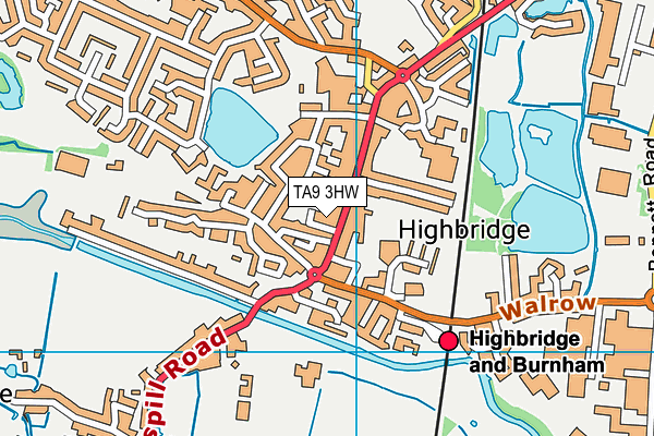 TA9 3HW map - OS VectorMap District (Ordnance Survey) TA9 3HW map - OS VectorMap District (Ordnance Survey)