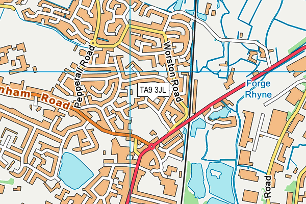 TA9 3JL map - OS VectorMap District (Ordnance Survey) TA9 3JL map - OS VectorMap District (Ordnance Survey)