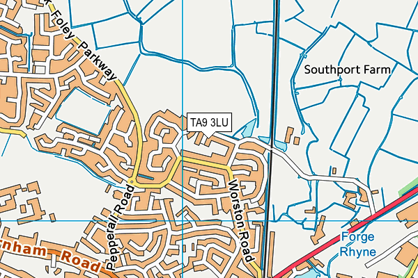 TA9 3LU map - OS VectorMap District (Ordnance Survey) TA9 3LU map - OS VectorMap District (Ordnance Survey)
