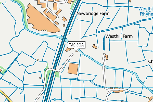 TA9 3QA map - OS VectorMap District (Ordnance Survey) TA9 3QA map - OS VectorMap District (Ordnance Survey)