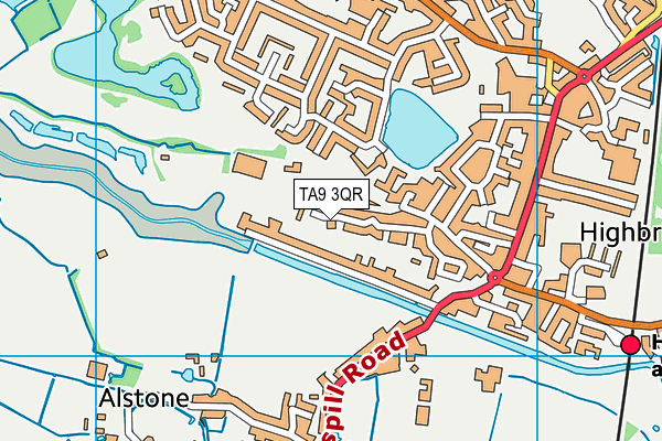 TA9 3QR map - OS VectorMap District (Ordnance Survey) TA9 3QR map - OS VectorMap District (Ordnance Survey)