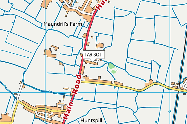 TA9 3QT map - OS VectorMap District (Ordnance Survey)