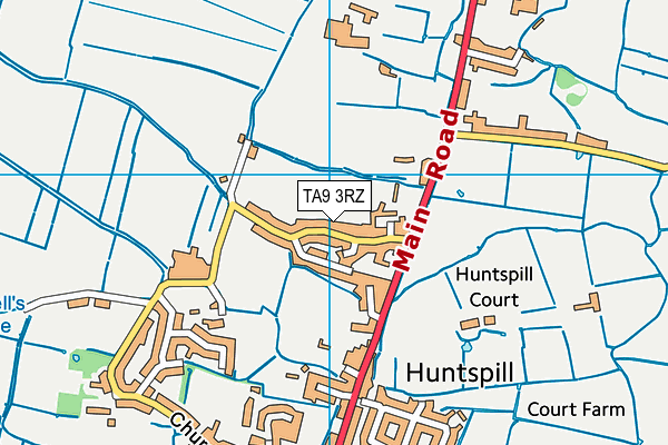 TA9 3RZ map - OS VectorMap District (Ordnance Survey) TA9 3RZ map - OS VectorMap District (Ordnance Survey)