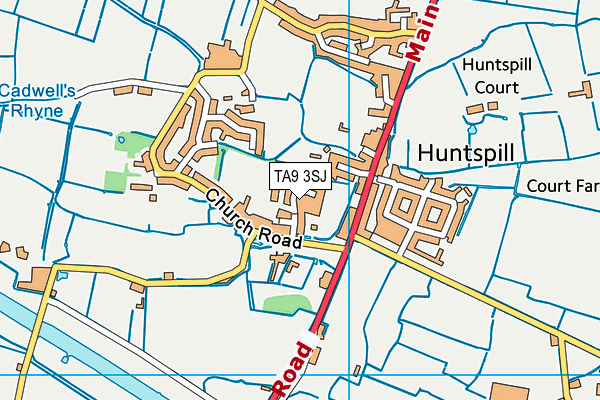 TA9 3SJ map - OS VectorMap District (Ordnance Survey) TA9 3SJ map - OS VectorMap District (Ordnance Survey)