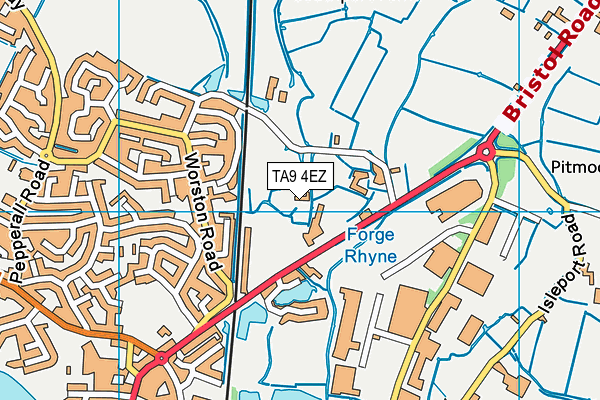 TA9 4EZ map - OS VectorMap District (Ordnance Survey) TA9 4EZ map - OS VectorMap District (Ordnance Survey)