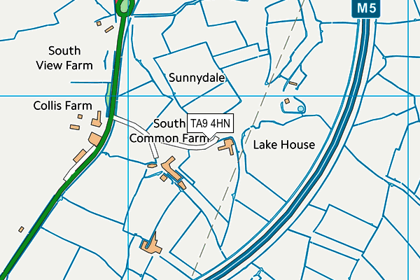 TA9 4HN map - OS VectorMap District (Ordnance Survey) TA9 4HN map - OS VectorMap District (Ordnance Survey)