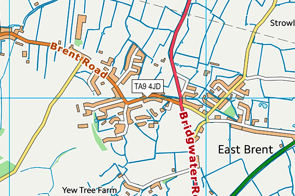 TA9 4JD map - OS VectorMap District (Ordnance Survey) TA9 4JD map - OS VectorMap District (Ordnance Survey)