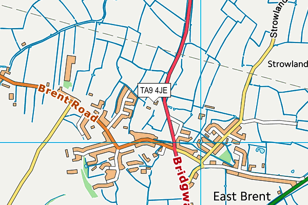 TA9 4JE map - OS VectorMap District (Ordnance Survey) TA9 4JE map - OS VectorMap District (Ordnance Survey)