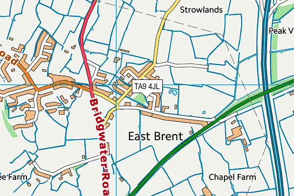 TA9 4JL map - OS VectorMap District (Ordnance Survey) TA9 4JL map - OS VectorMap District (Ordnance Survey)