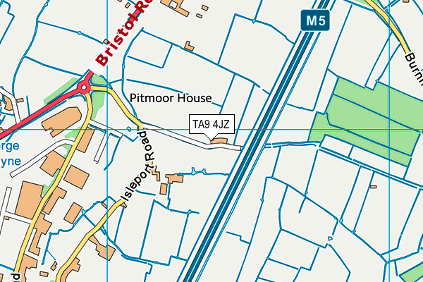 TA9 4JZ map - OS VectorMap District (Ordnance Survey) TA9 4JZ map - OS VectorMap District (Ordnance Survey)