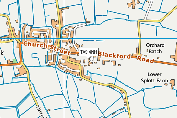 TA9 4NH map - OS VectorMap District (Ordnance Survey) TA9 4NH map - OS VectorMap District (Ordnance Survey)
