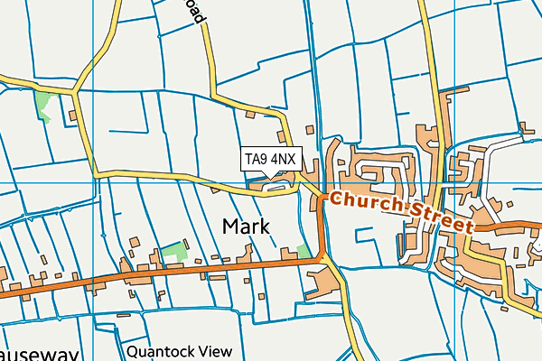 TA9 4NX map - OS VectorMap District (Ordnance Survey) TA9 4NX map - OS VectorMap District (Ordnance Survey)