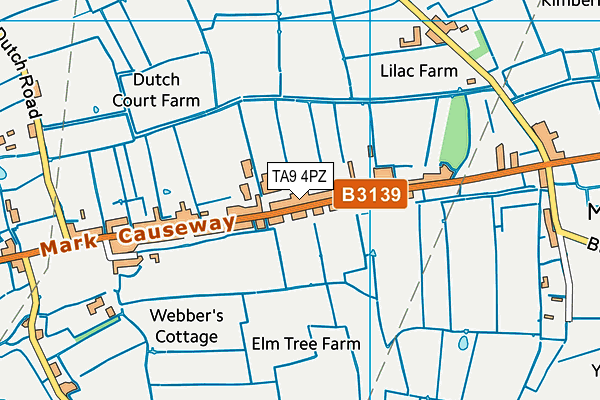 TA9 4PZ map - OS VectorMap District (Ordnance Survey) TA9 4PZ map - OS VectorMap District (Ordnance Survey)
