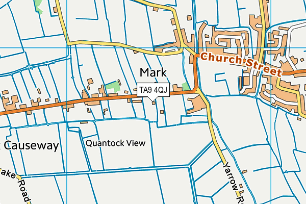 TA9 4QJ map - OS VectorMap District (Ordnance Survey) TA9 4QJ map - OS VectorMap District (Ordnance Survey)