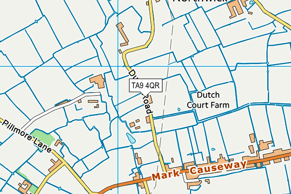 TA9 4QR map - OS VectorMap District (Ordnance Survey) TA9 4QR map - OS VectorMap District (Ordnance Survey)