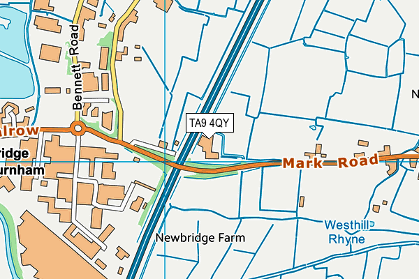 TA9 4QY map - OS VectorMap District (Ordnance Survey) TA9 4QY map - OS VectorMap District (Ordnance Survey)