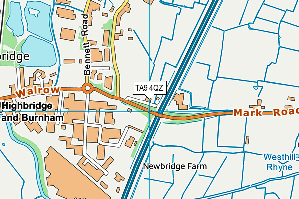 TA9 4QZ map - OS VectorMap District (Ordnance Survey) TA9 4QZ map - OS VectorMap District (Ordnance Survey)