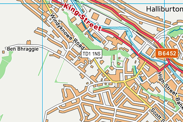 TD1 1NS map - OS VectorMap District (Ordnance Survey) TD1 1NS map - OS VectorMap District (Ordnance Survey)