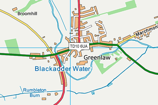 TD10 6UA map - OS VectorMap District (Ordnance Survey) TD10 6UA map - OS VectorMap District (Ordnance Survey)