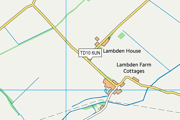 TD10 6UN map - OS VectorMap District (Ordnance Survey)