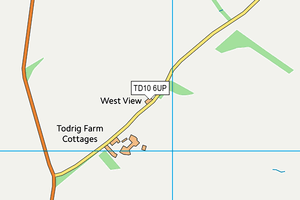 TD10 6UP map - OS VectorMap District (Ordnance Survey) TD10 6UP map - OS VectorMap District (Ordnance Survey)