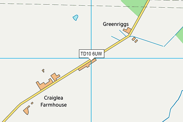 TD10 6UW map - OS VectorMap District (Ordnance Survey) TD10 6UW map - OS VectorMap District (Ordnance Survey)