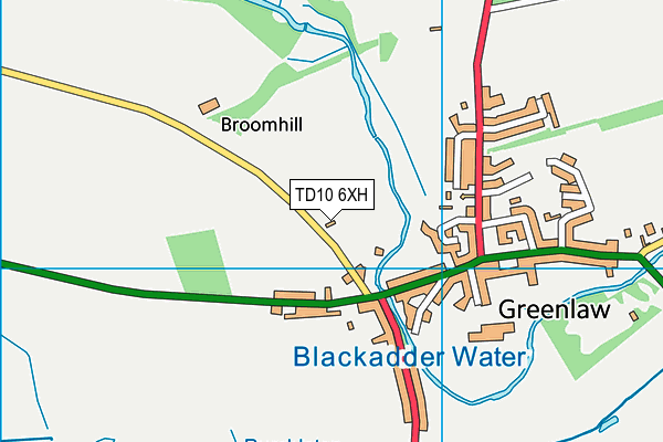 TD10 6XH map - OS VectorMap District (Ordnance Survey) TD10 6XH map - OS VectorMap District (Ordnance Survey)