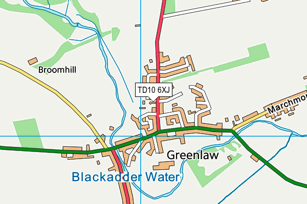 TD10 6XJ map - OS VectorMap District (Ordnance Survey) TD10 6XJ map - OS VectorMap District (Ordnance Survey)
