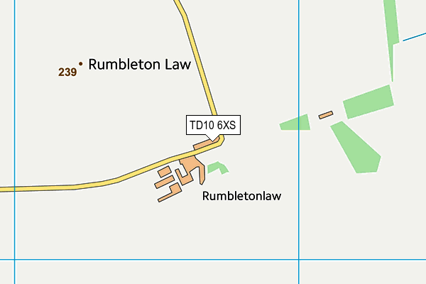 TD10 6XS map - OS VectorMap District (Ordnance Survey) TD10 6XS map - OS VectorMap District (Ordnance Survey)