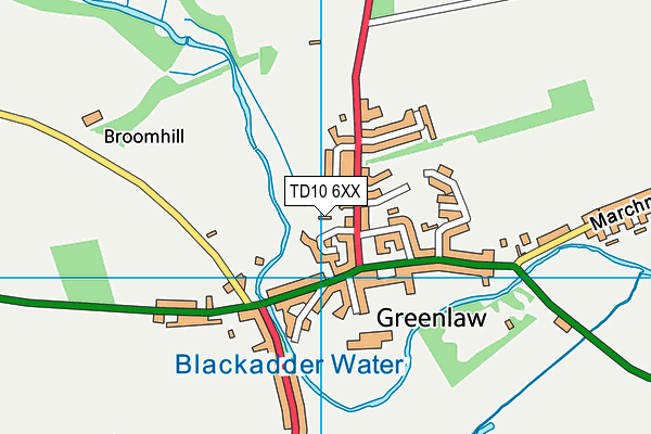 TD10 6XX map - OS VectorMap District (Ordnance Survey) TD10 6XX map - OS VectorMap District (Ordnance Survey)