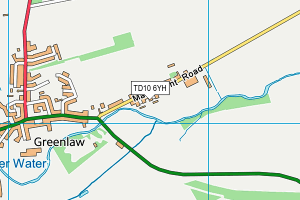 TD10 6YH map - OS VectorMap District (Ordnance Survey) TD10 6YH map - OS VectorMap District (Ordnance Survey)
