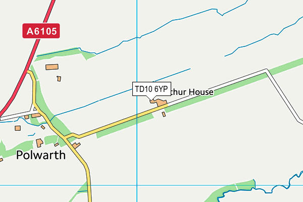 TD10 6YP map - OS VectorMap District (Ordnance Survey) TD10 6YP map - OS VectorMap District (Ordnance Survey)