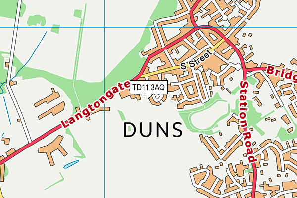 TD11 3AQ map - OS VectorMap District (Ordnance Survey) TD11 3AQ map - OS VectorMap District (Ordnance Survey)