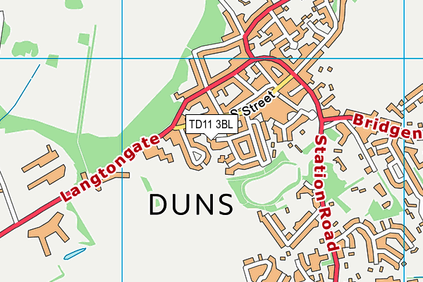 TD11 3BL map - OS VectorMap District (Ordnance Survey) TD11 3BL map - OS VectorMap District (Ordnance Survey)
