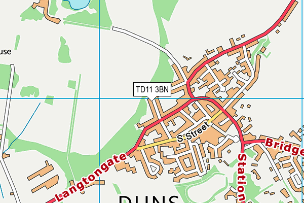 TD11 3BN map - OS VectorMap District (Ordnance Survey) TD11 3BN map - OS VectorMap District (Ordnance Survey)