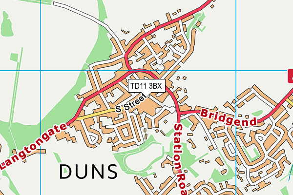 TD11 3BX map - OS VectorMap District (Ordnance Survey) TD11 3BX map - OS VectorMap District (Ordnance Survey)