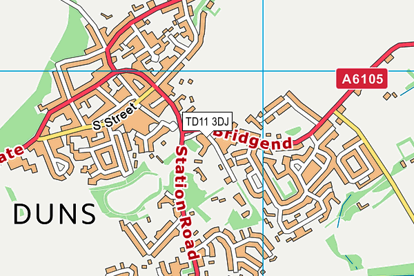 TD11 3DJ map - OS VectorMap District (Ordnance Survey) TD11 3DJ map - OS VectorMap District (Ordnance Survey)