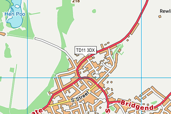 TD11 3DX map - OS VectorMap District (Ordnance Survey) TD11 3DX map - OS VectorMap District (Ordnance Survey)