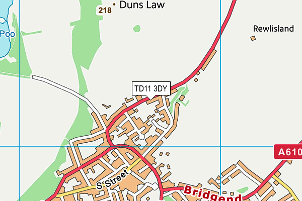 TD11 3DY map - OS VectorMap District (Ordnance Survey) TD11 3DY map - OS VectorMap District (Ordnance Survey)