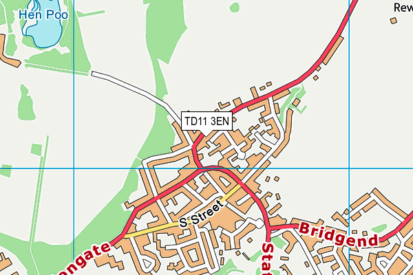 TD11 3EN map - OS VectorMap District (Ordnance Survey)